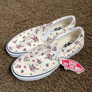 Vans - Flower Slip ons